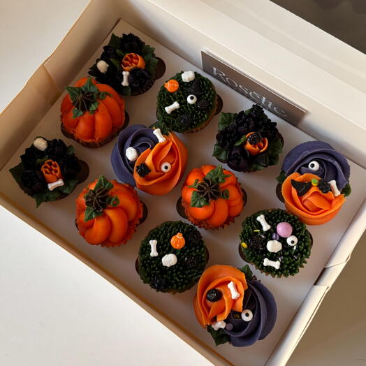 Halloween box - 12 mini cupcakes