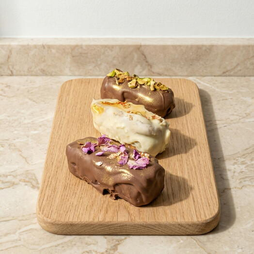 3 Barritas artesanales de chocolate belga