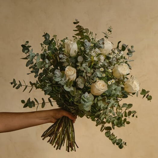 Ramo classic rosas blancas