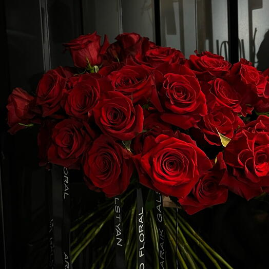 Bouquet de 51 roses rouges