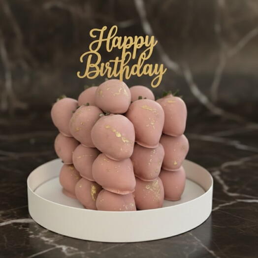 Rose Gold Velvet Tower