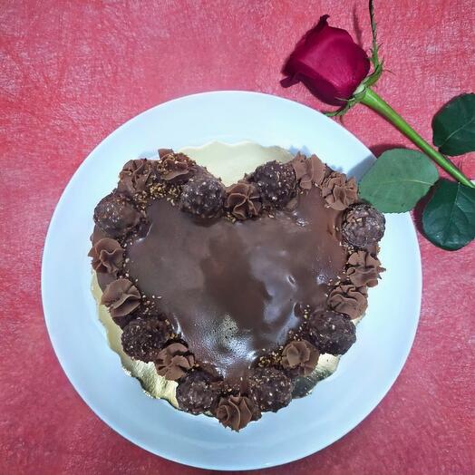 Tarta fria de Nutella y Ferrero Rocher