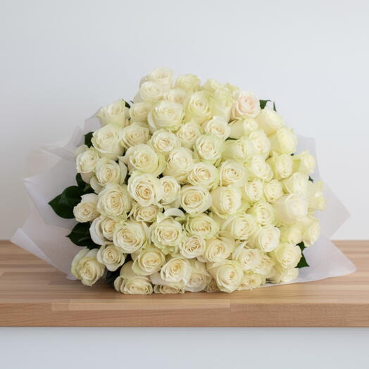 Ramo Blanca – 101 Rosas Blancas Premium