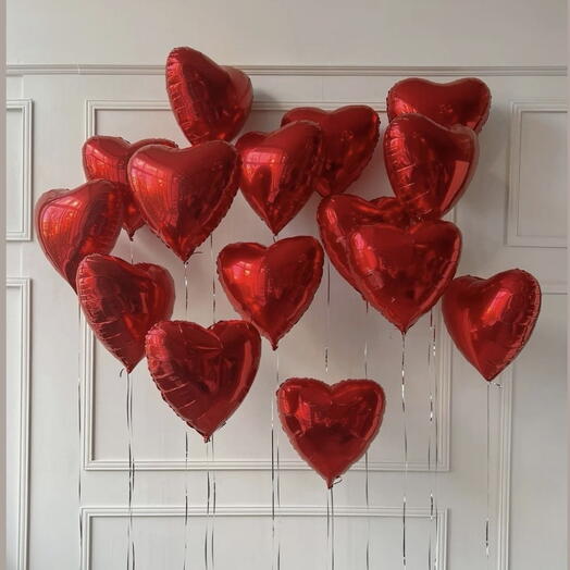 Pared de corazones
