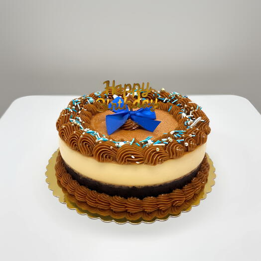 Chocoflan redondo happy birthday