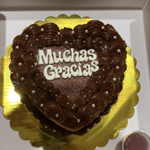 Chocoflan  of heart para 4 porciones