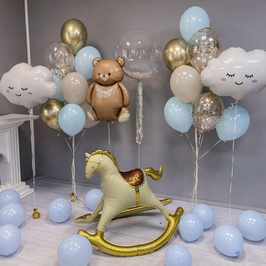 Ramos de globos para recien nacidos