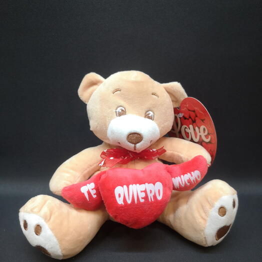 Peluche osito TE QUIERO MUCHO