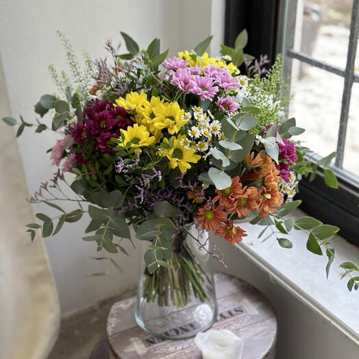 Ramo de margaritas frescas - Rainbow