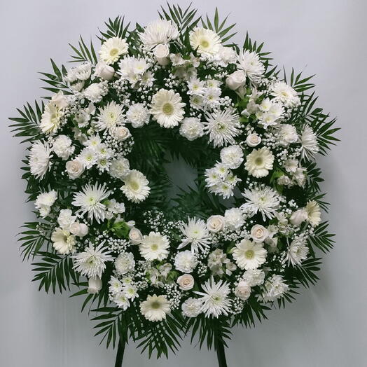 Corona elegante flor variada