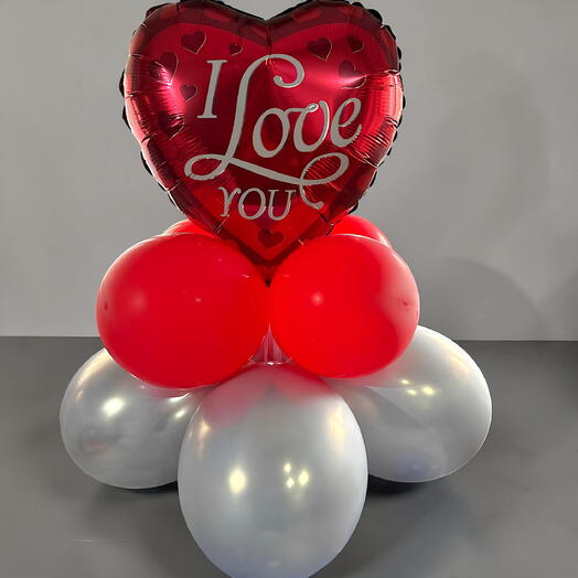 Globo corazon I love red