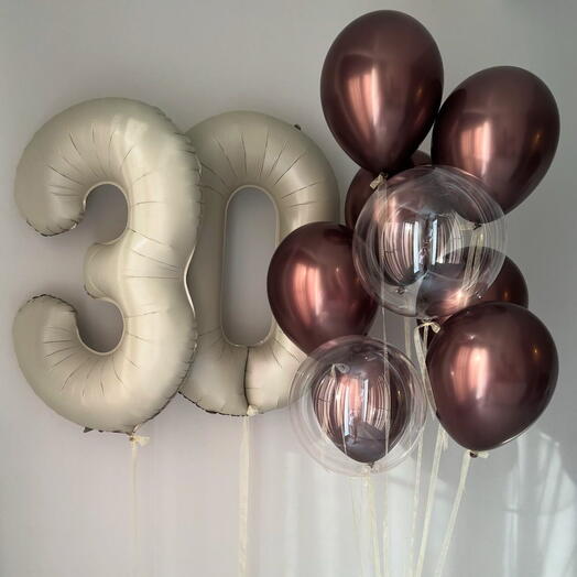 Globos con numeros