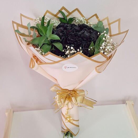 Ramo de rosas negras