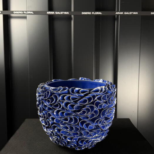 Maceta d24 ceramica Hydrangea azul de ARAIK GALSTYAN