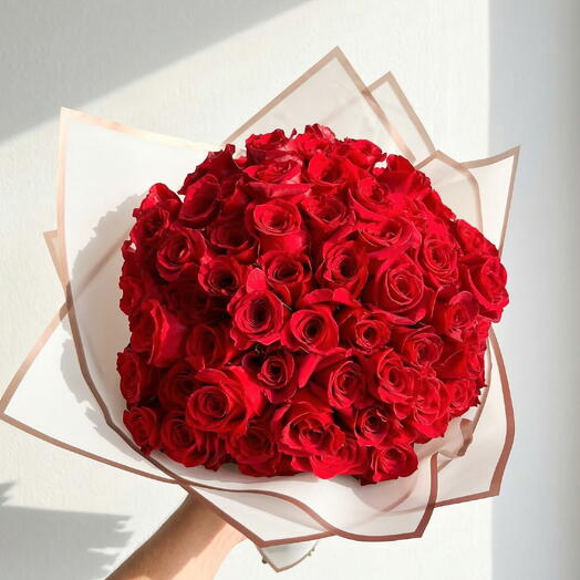 Bouquet de 51 Rosas Rojas Premium – Ramo grande romantico de lujo