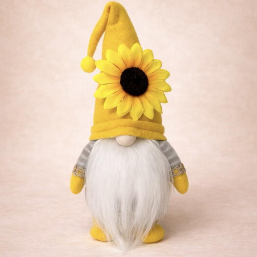 Handmade Sunflower Gnome