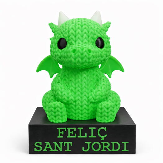 Dragon 3D Sant Jordi base negra