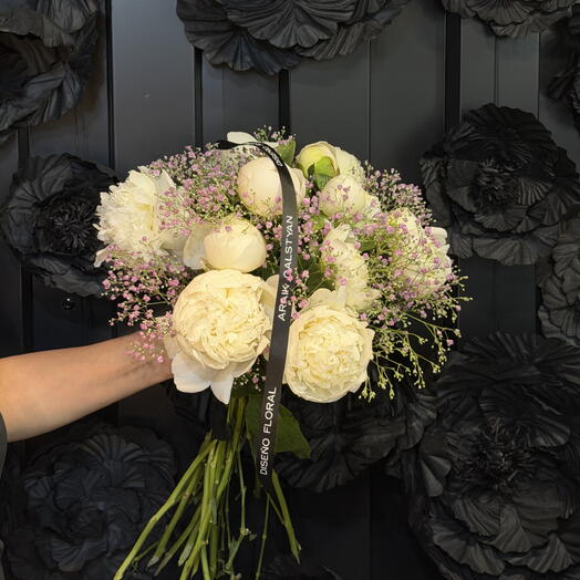Bouquet with peonies