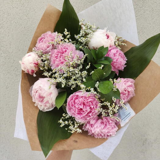Bouquet peonias