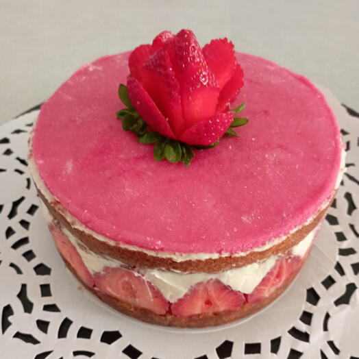 Bento cake Fraisier