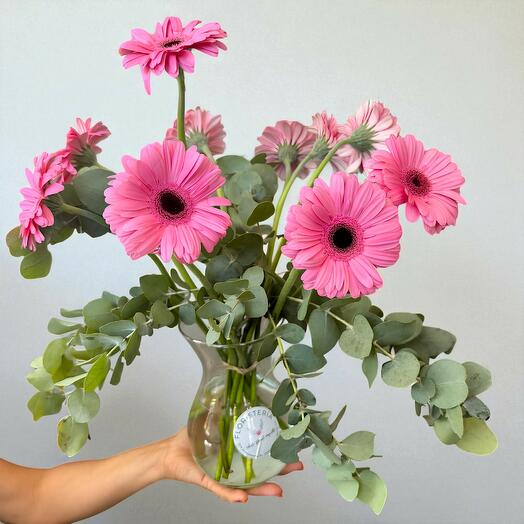 Gerberas with vase