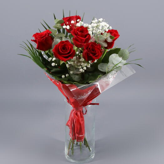 Ramo 6 rosas rojas