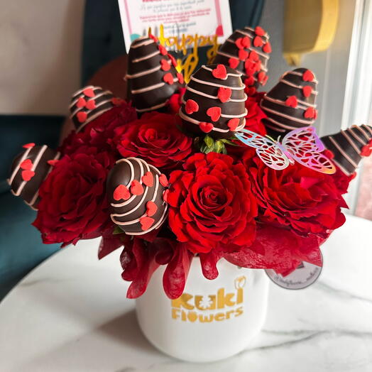 Centro de amor y chocolate