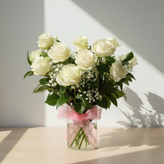 Jarron premium blanco