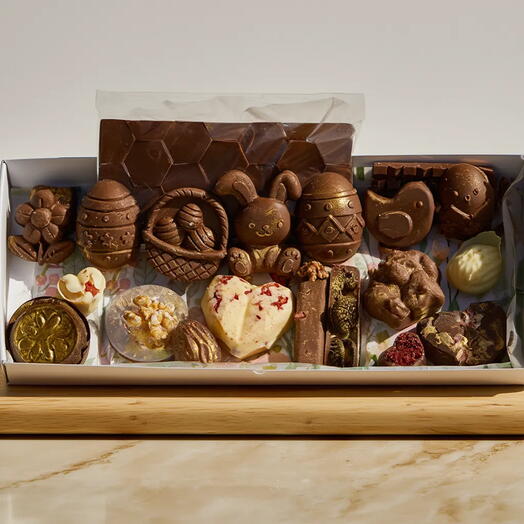 Caja artesanal premium de Pascua, hecha a mano, edicion limitada