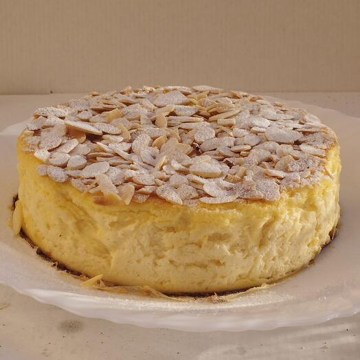 Tarta de queso al horno con almenra diametro 18