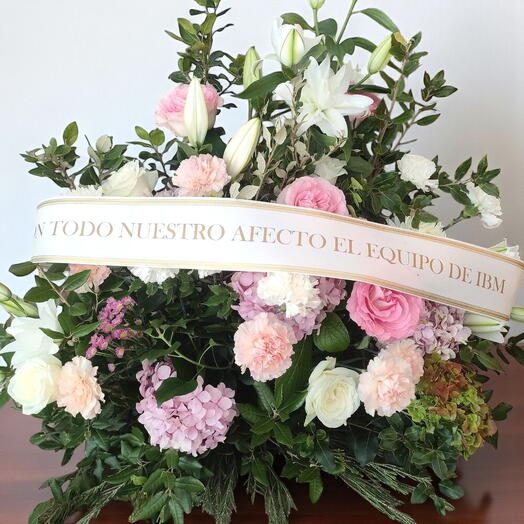 Centro funerario colores claros