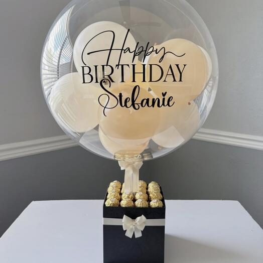 Caja Ferrero con globo personalizado
