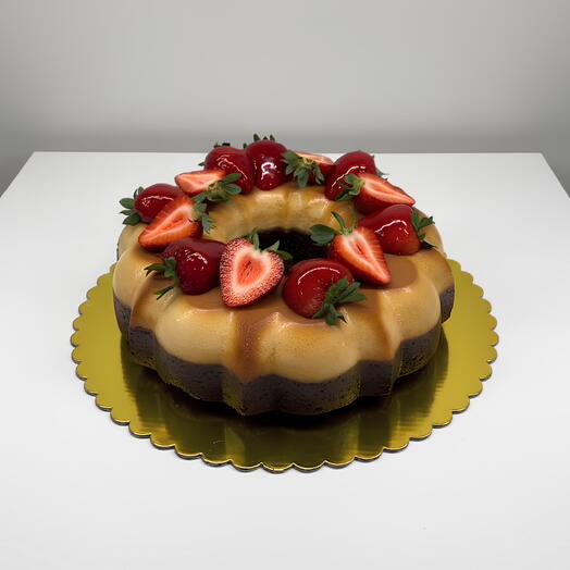 Chocoflan corona bundt