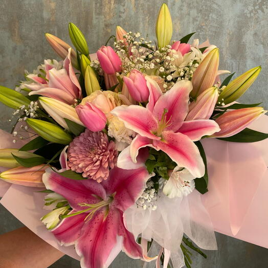 Ramo Lirios Rosados
