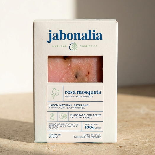 Jabon Natural Artesano con Rosa Mosqueta