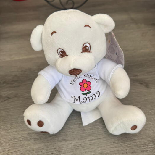 White Mother's Day Bear