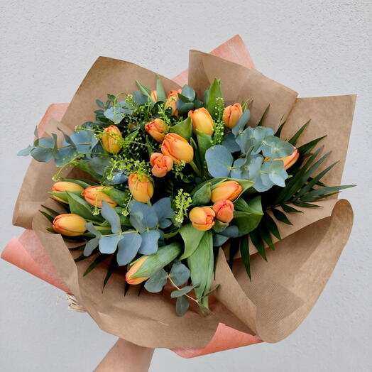 Vienna Bouquet | Bouquet of 20 orange tulips