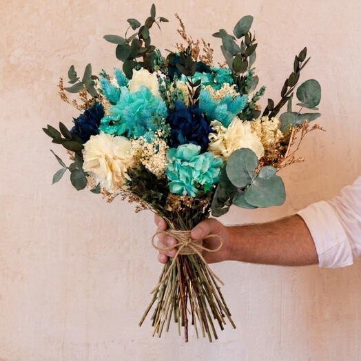 Preserved Bouquet Vega Celeste - Timeless elegance
