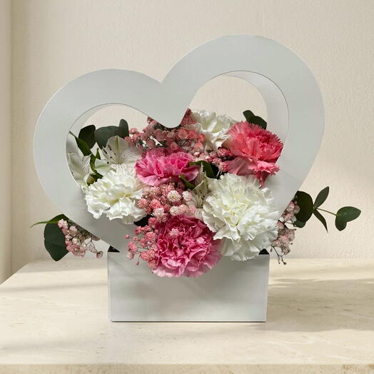 Asa corazon rosa