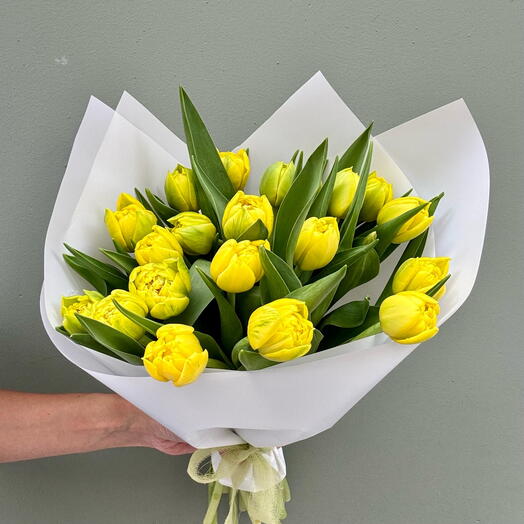 20 tulipanes amarillos