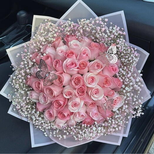 Precioso ramo rosado