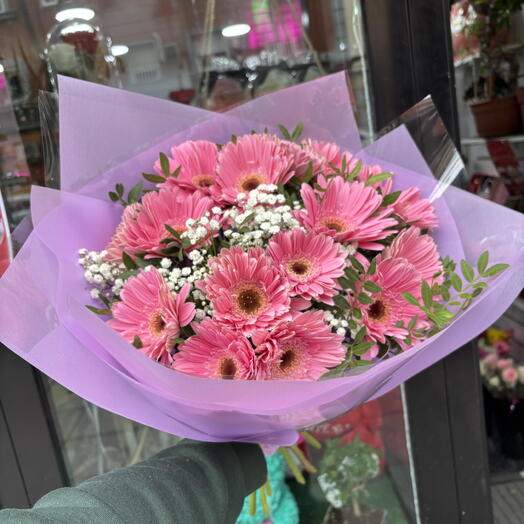 Ramo elegancy de gerberas rositas