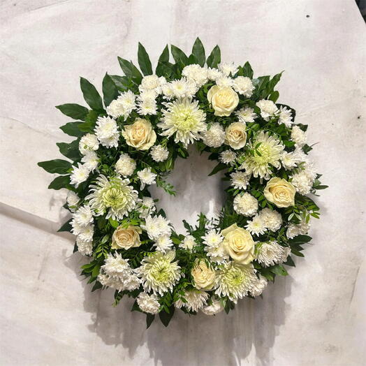 Corona Redonda Mediana Blanca