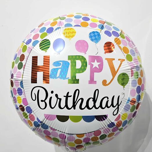 Globo happy birthday (con helio)
