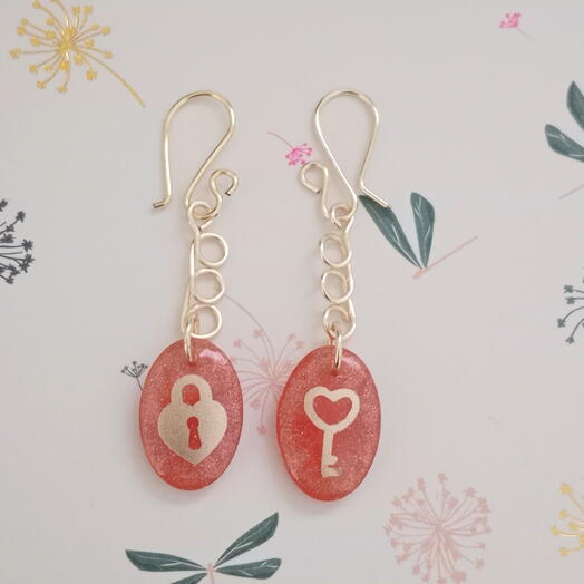 Aretes "La llave del candado"