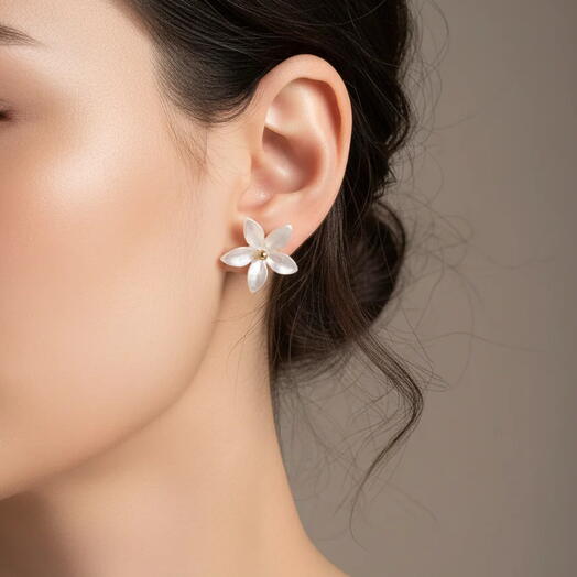 Pendientes flor grande