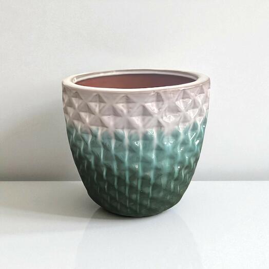 Macetero ceramica grueso