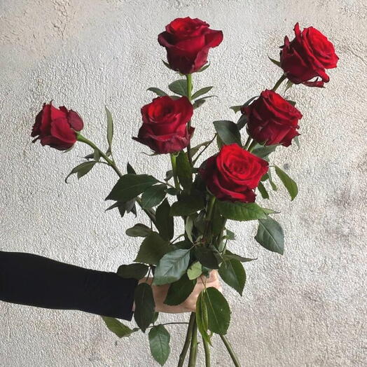 Ramo de 6 rosas rojas clasicas