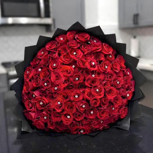 Bouquet de 75 roses Grand amour