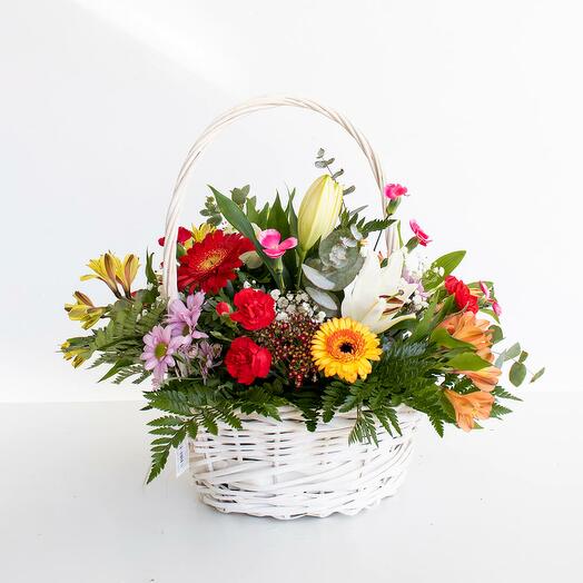 Cesta de flores Hilda